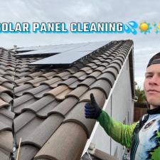 Solar panel cleaning