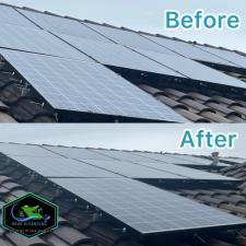 Solar panel cleaning